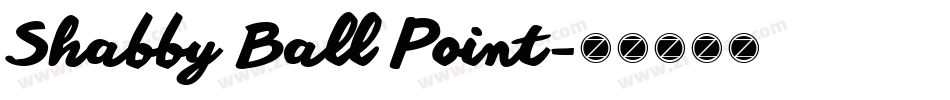 Shabby Ball Point字体转换